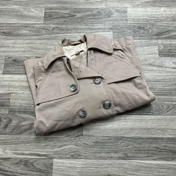 STELLA MCCARTNEY Double Breasted Long Sleeve Beige Overcoat Girl's Size 5 Years
